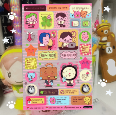 Monanbear Today was a lucky day Sticker