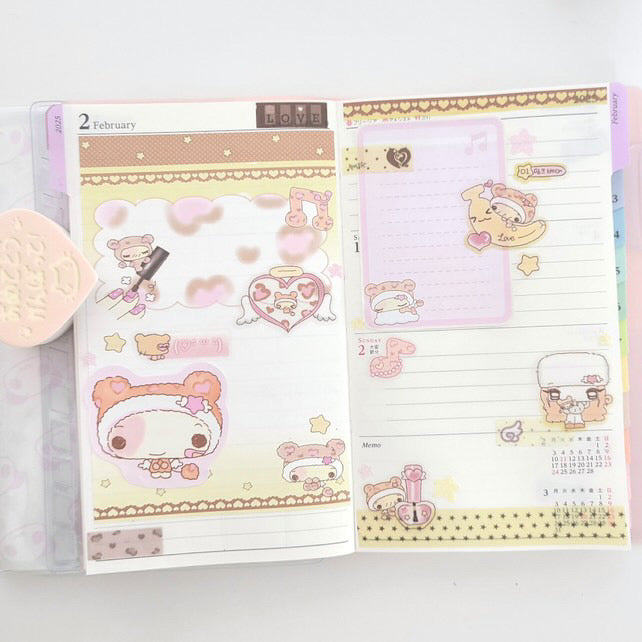 Happy Nyang Day Mink Bear Sticker