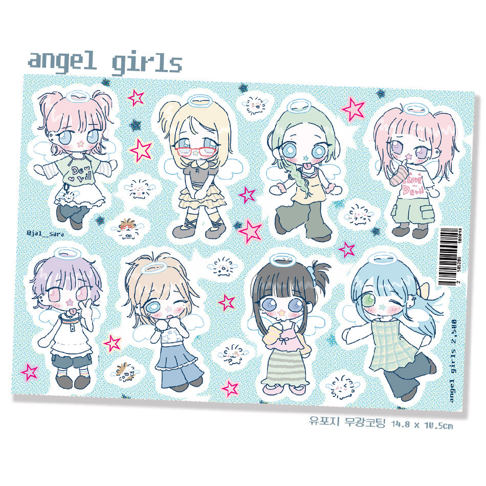 Jalsara Angel Girls Sticker