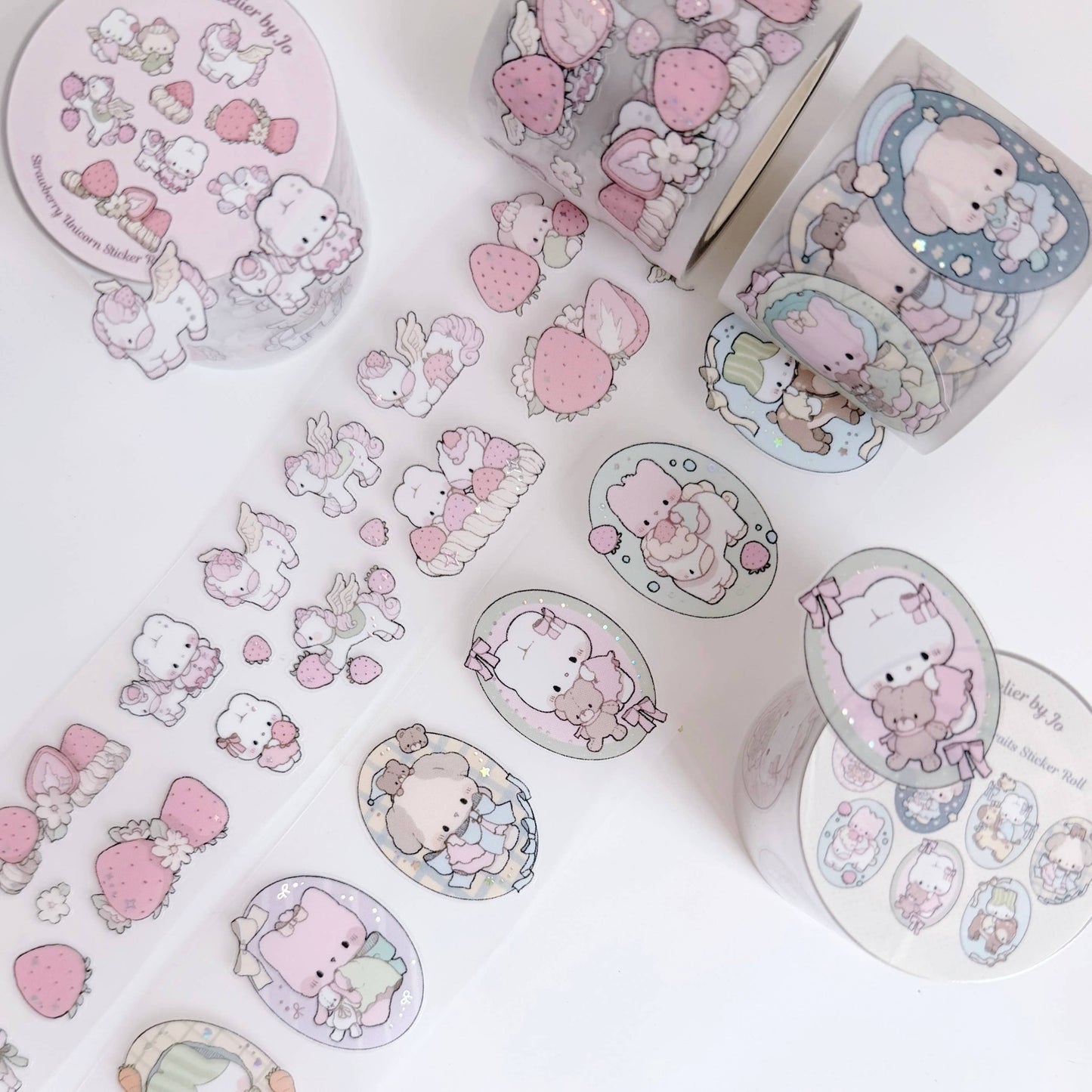 Atelier by Jo Oval Character and Buddy Portrait Sticker Roll Tape