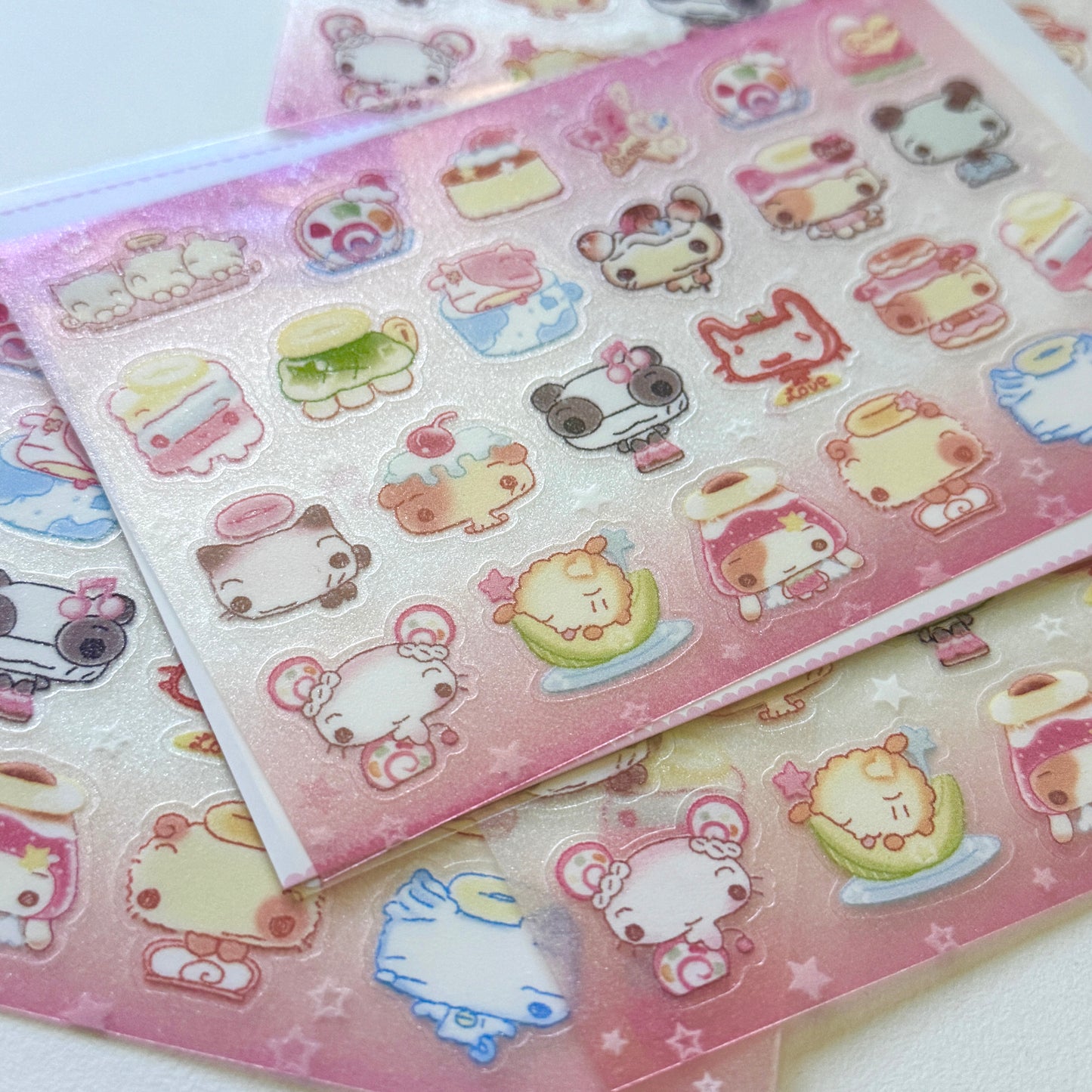 Happy Nyang Day Soft and Sweet Friends Sticker