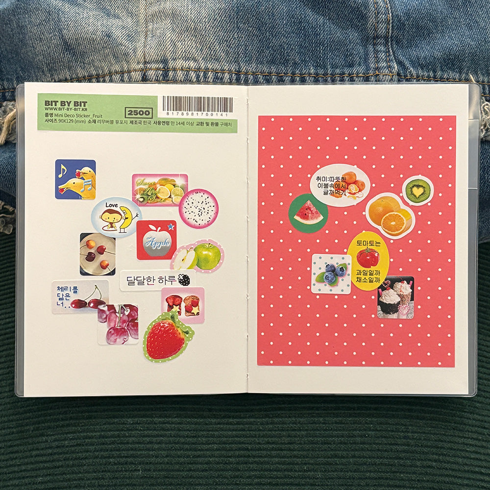 bitbybit fruit mini deco sticker