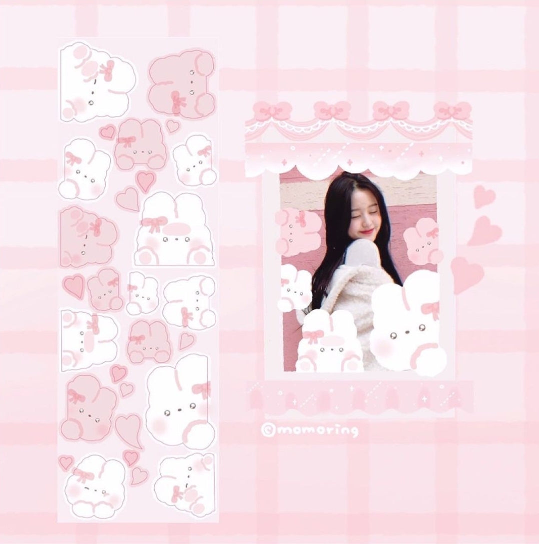 Momoring Ppaekkom Baby Rabbit Sticker