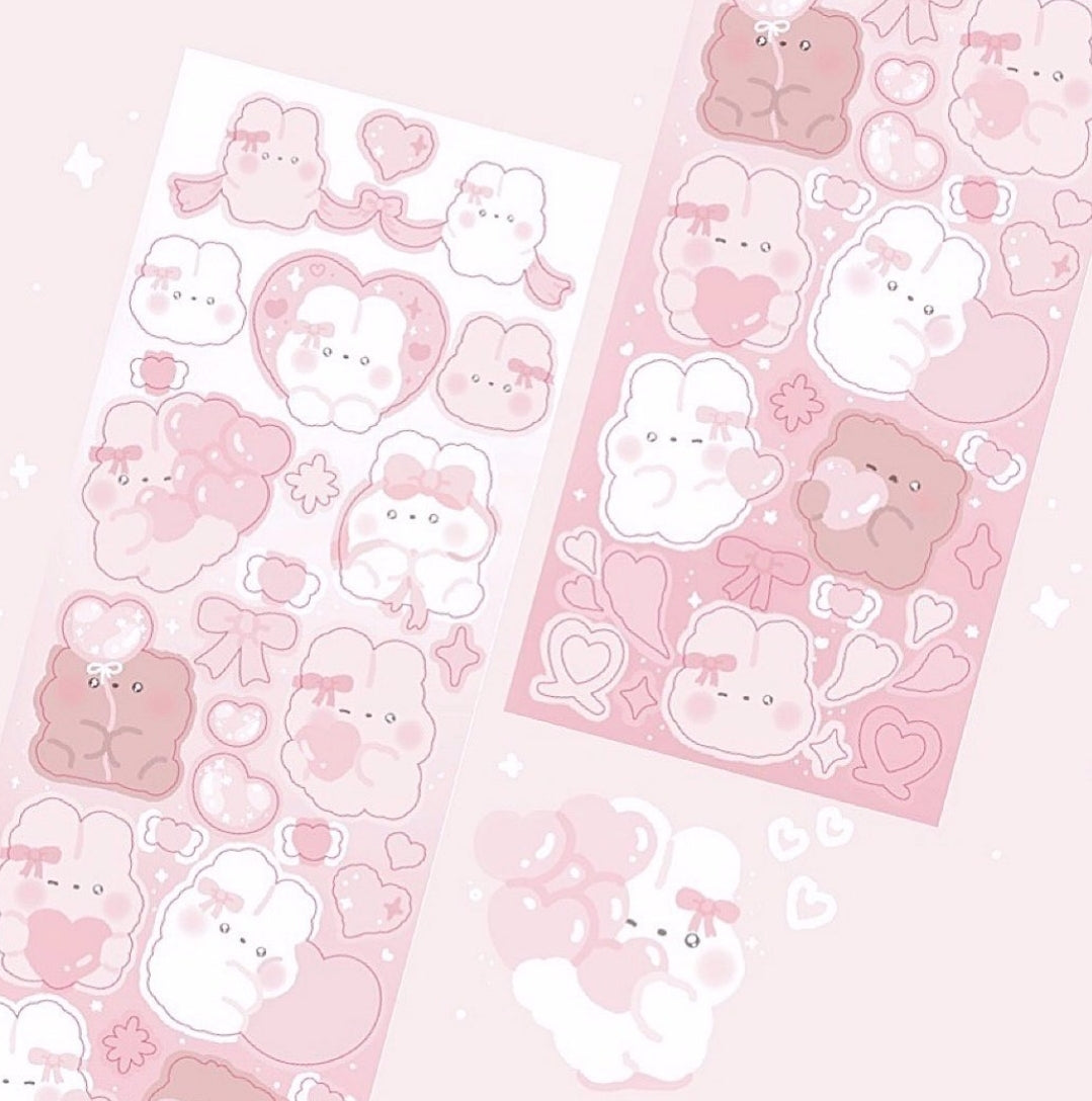 Momoring Can you see my heart Pink ver. Sticker