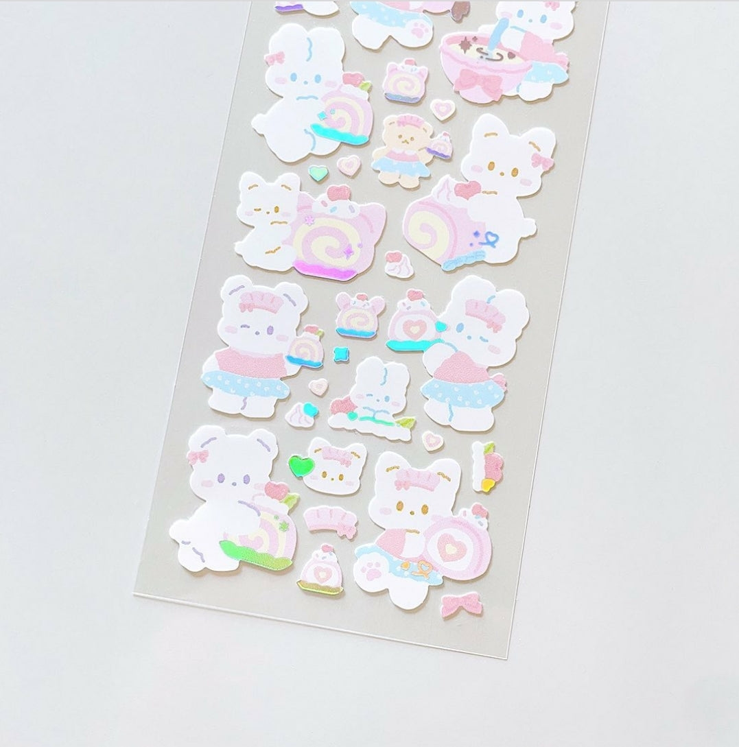 Floro studio roll cake sticker