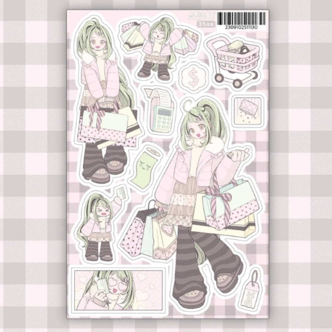 Sine Keem Shopping Day Sticker