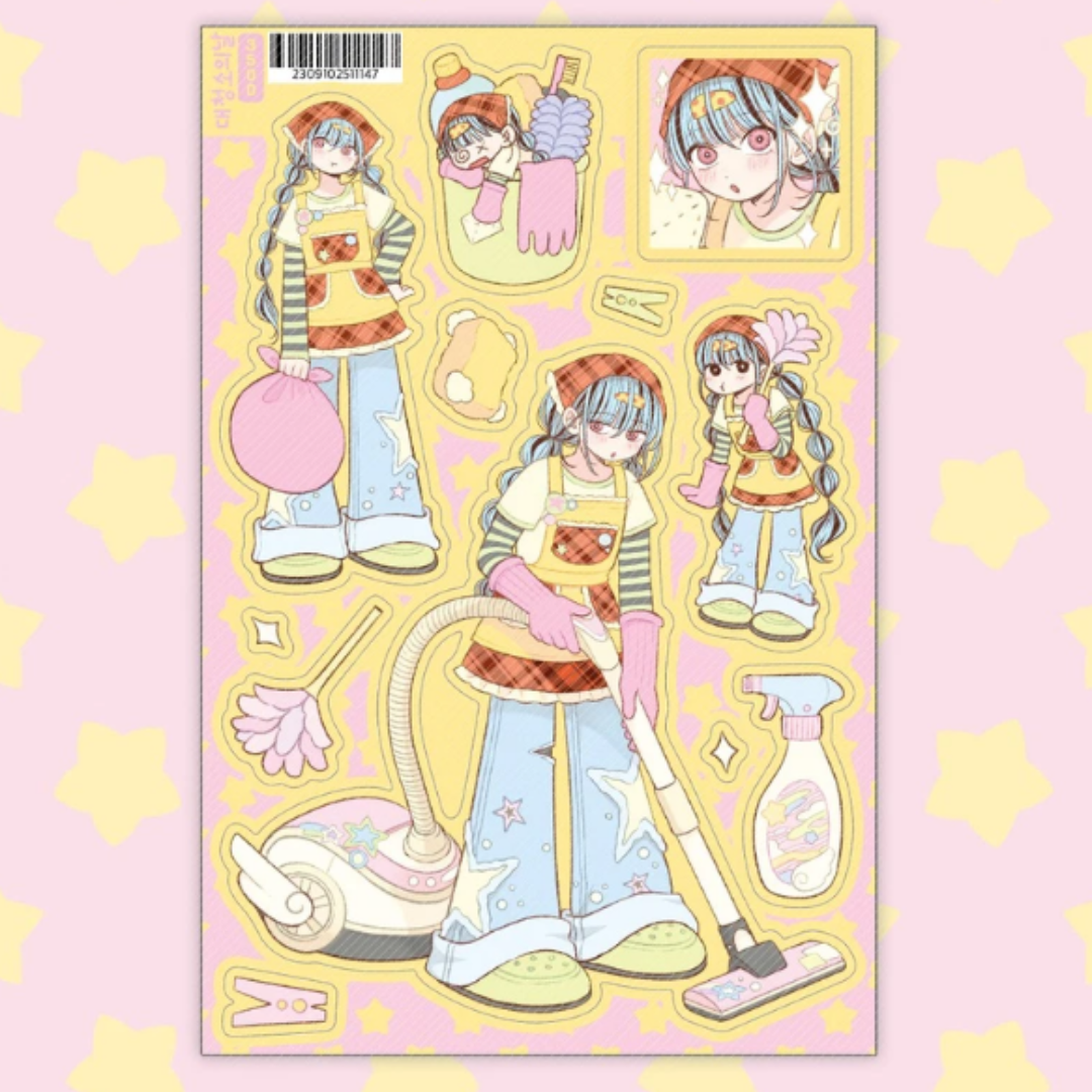 Sine Keem Cleaning Day Sticker