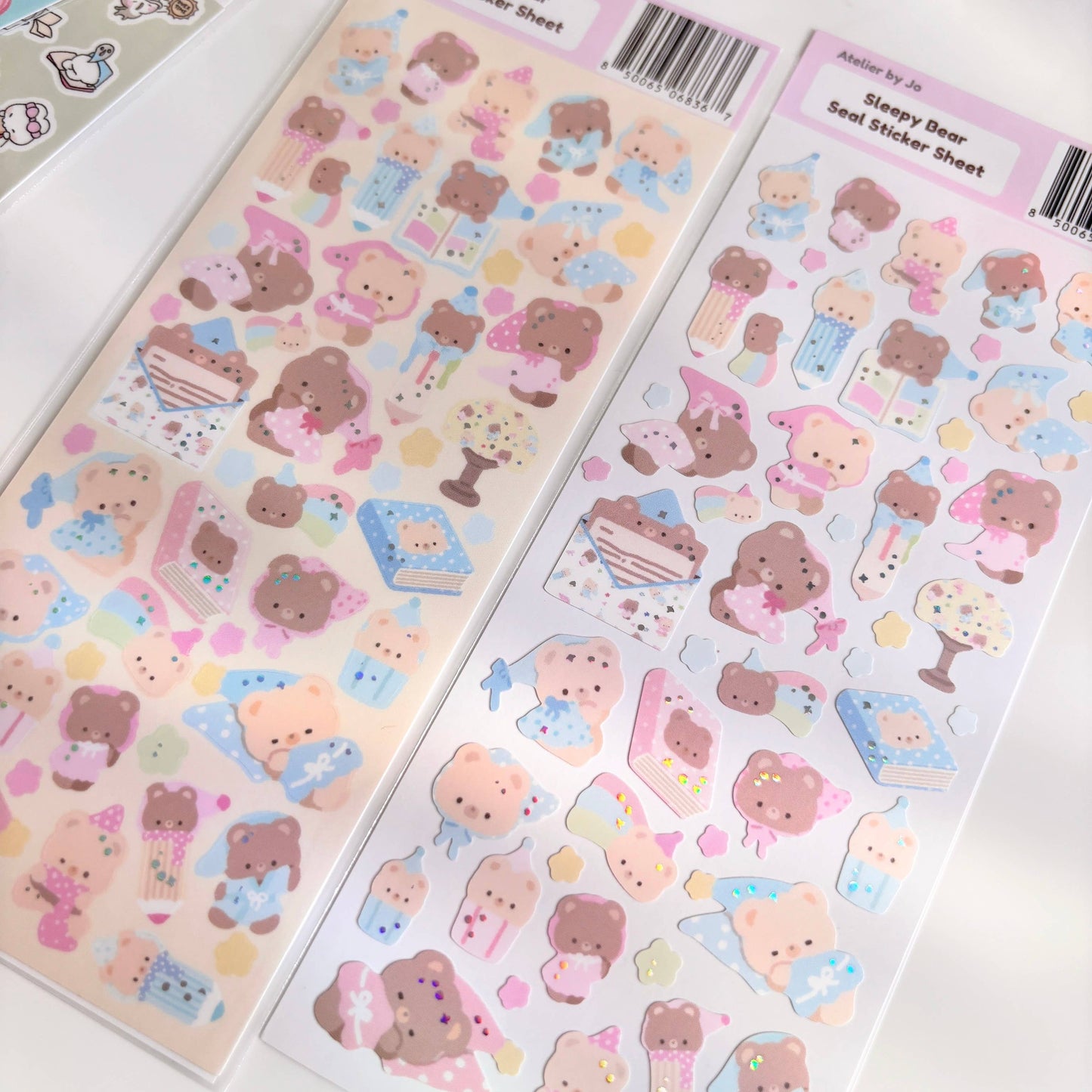 Atelier by Jo Sleepy Bears Deco Sticker Sheet