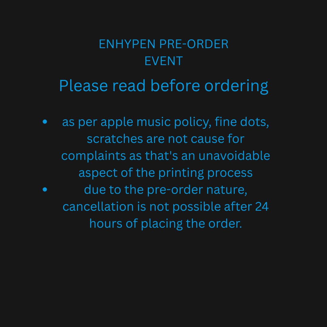 pre-order ENHYPEN- THE SIN : VANISH (FUGITIVES Random Ver.)