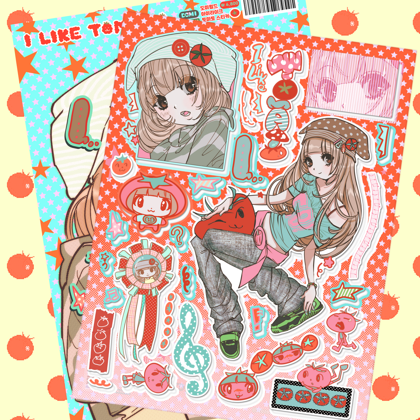 DOMI World I Like Tomato Sticker