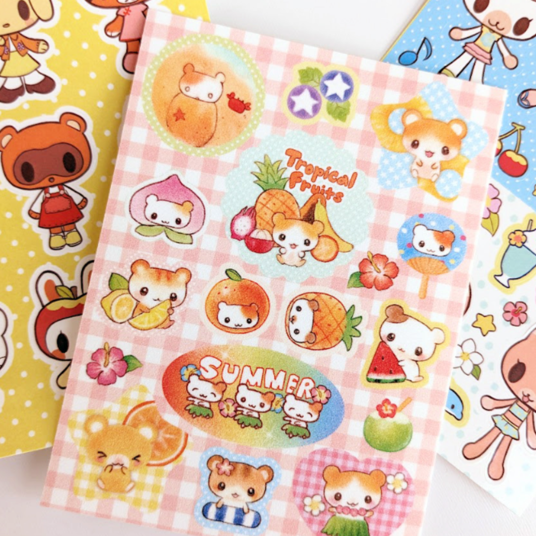 Heartwarming club Tropical Fruit Hamster Sticker