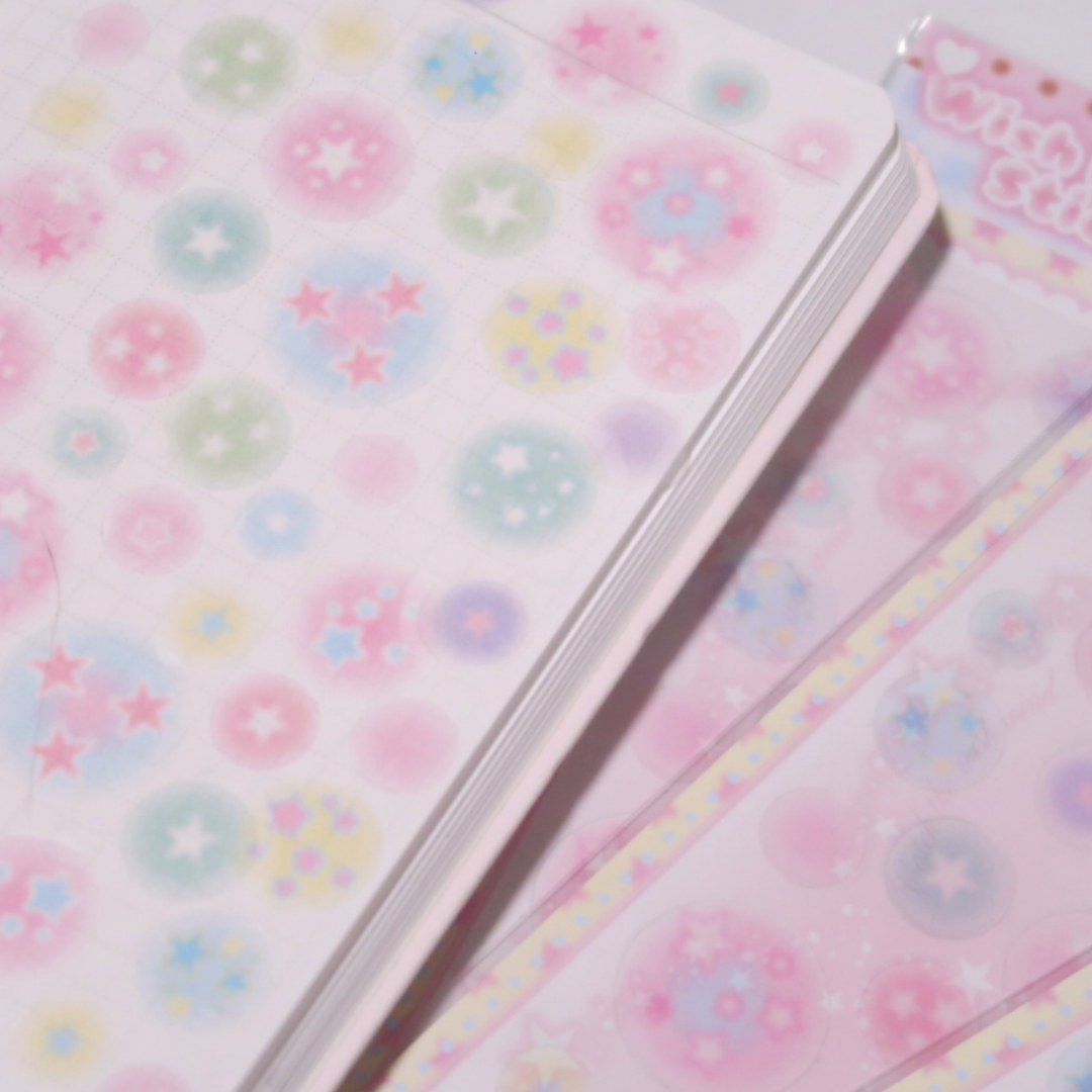 Pearly Button Wish Bubble Sticker