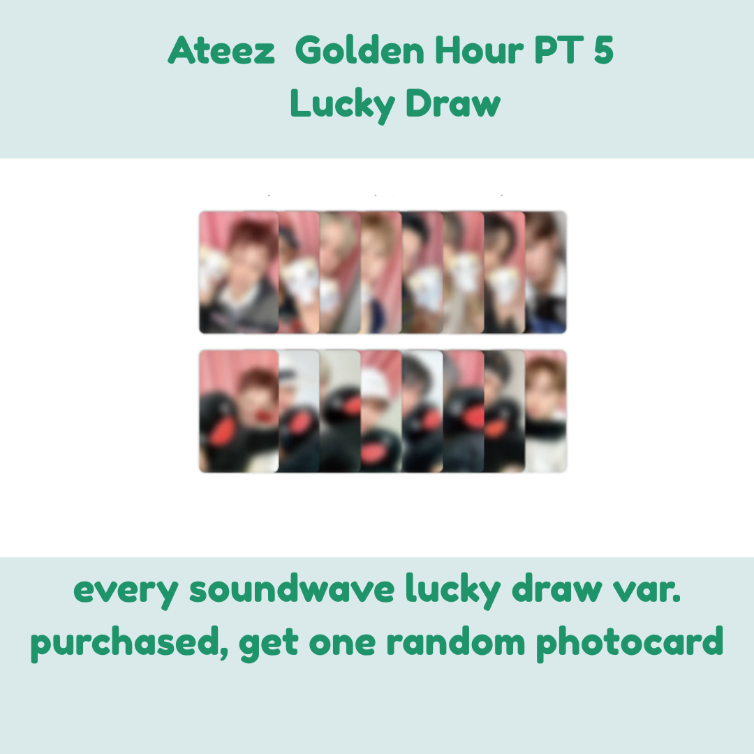 Ateez 14th mini album - Golden Hour Part 5 (3 var)