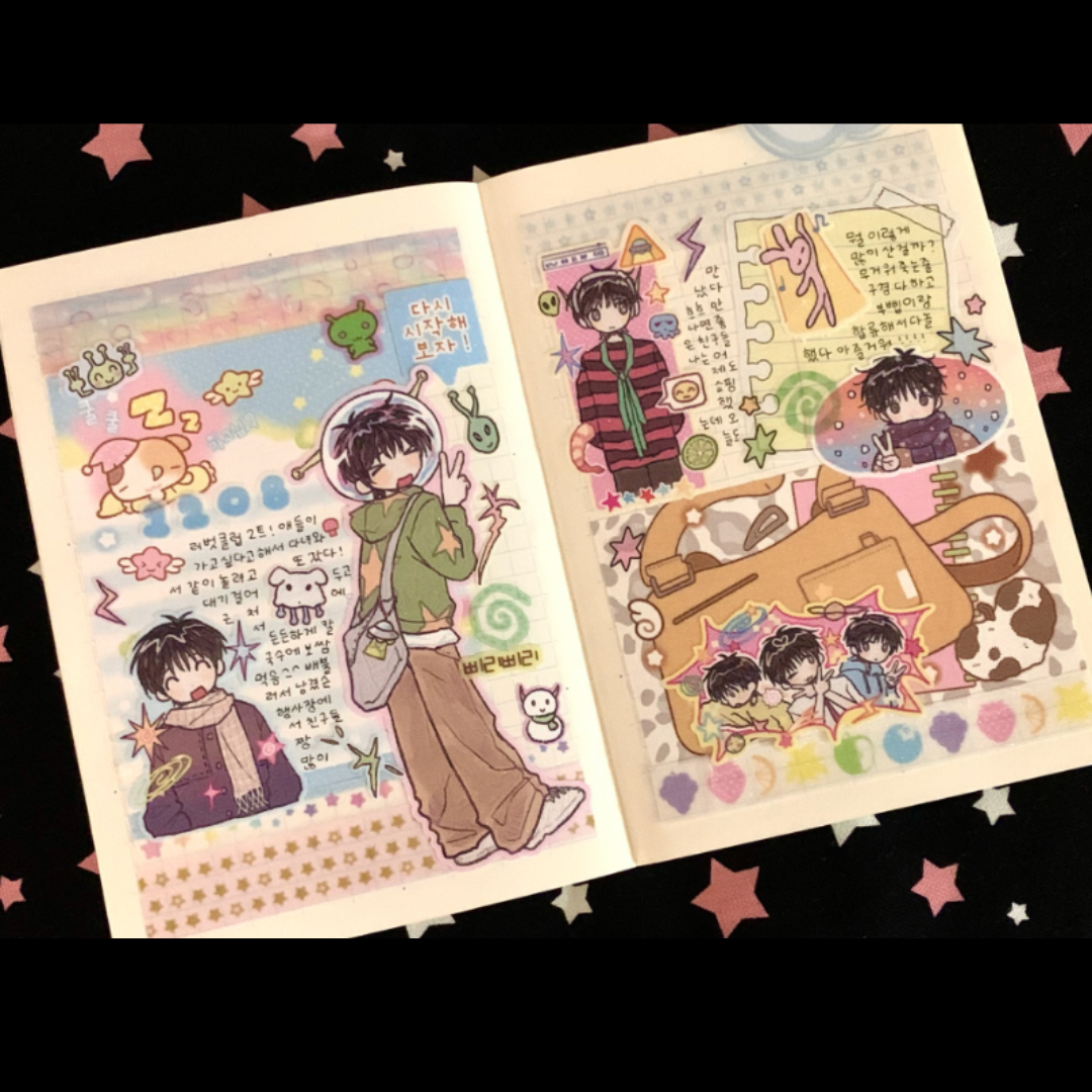 Amustew Wacky Alien Boy Peace Ver Sticker