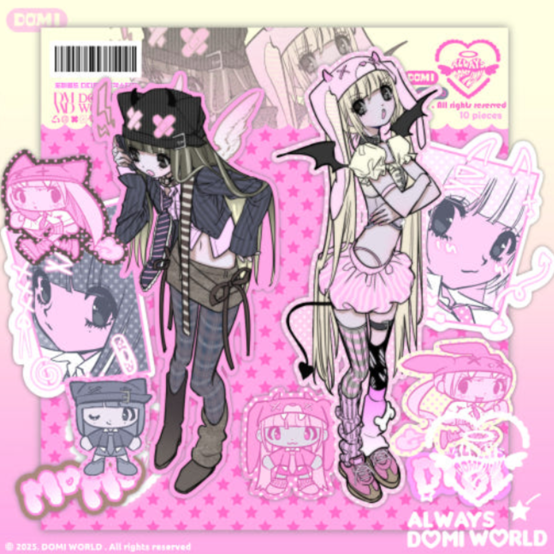 Domi World Didi and Momo Sticker Flakes