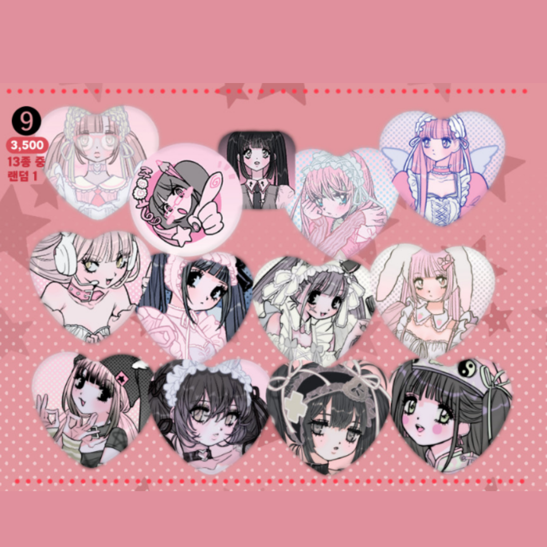 Domiworld Random Pin Button & Sticker Pack