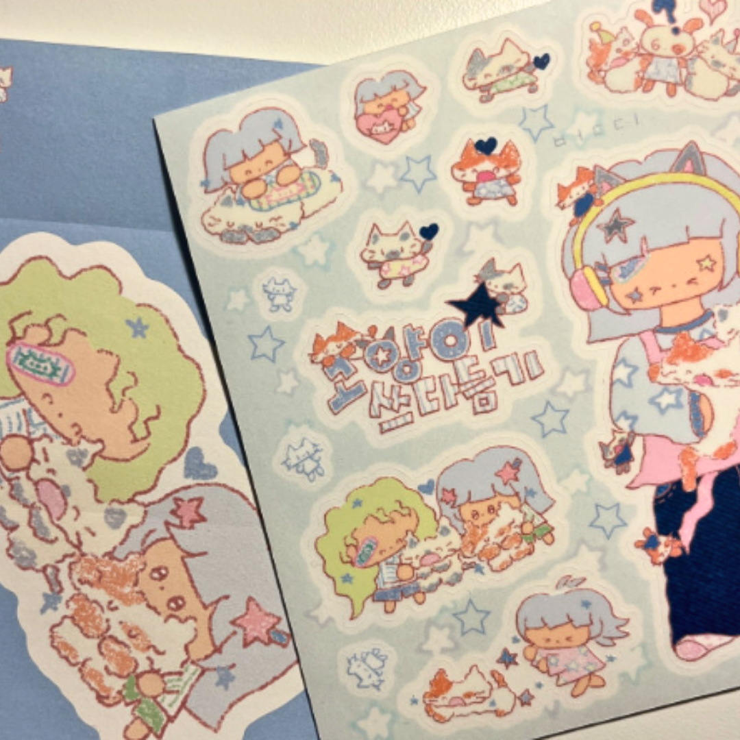 Bertie Cat Besties Sticker