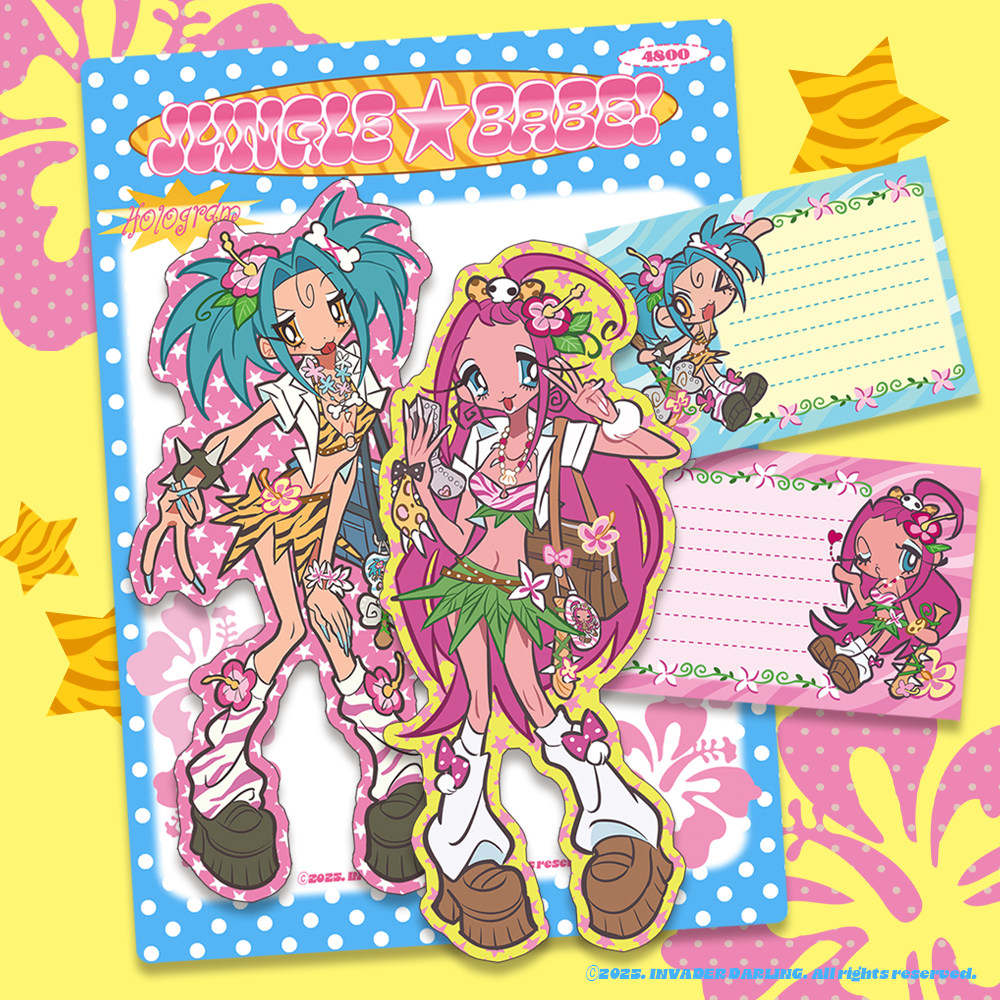 Invader Darling Jungle Babe Sticker