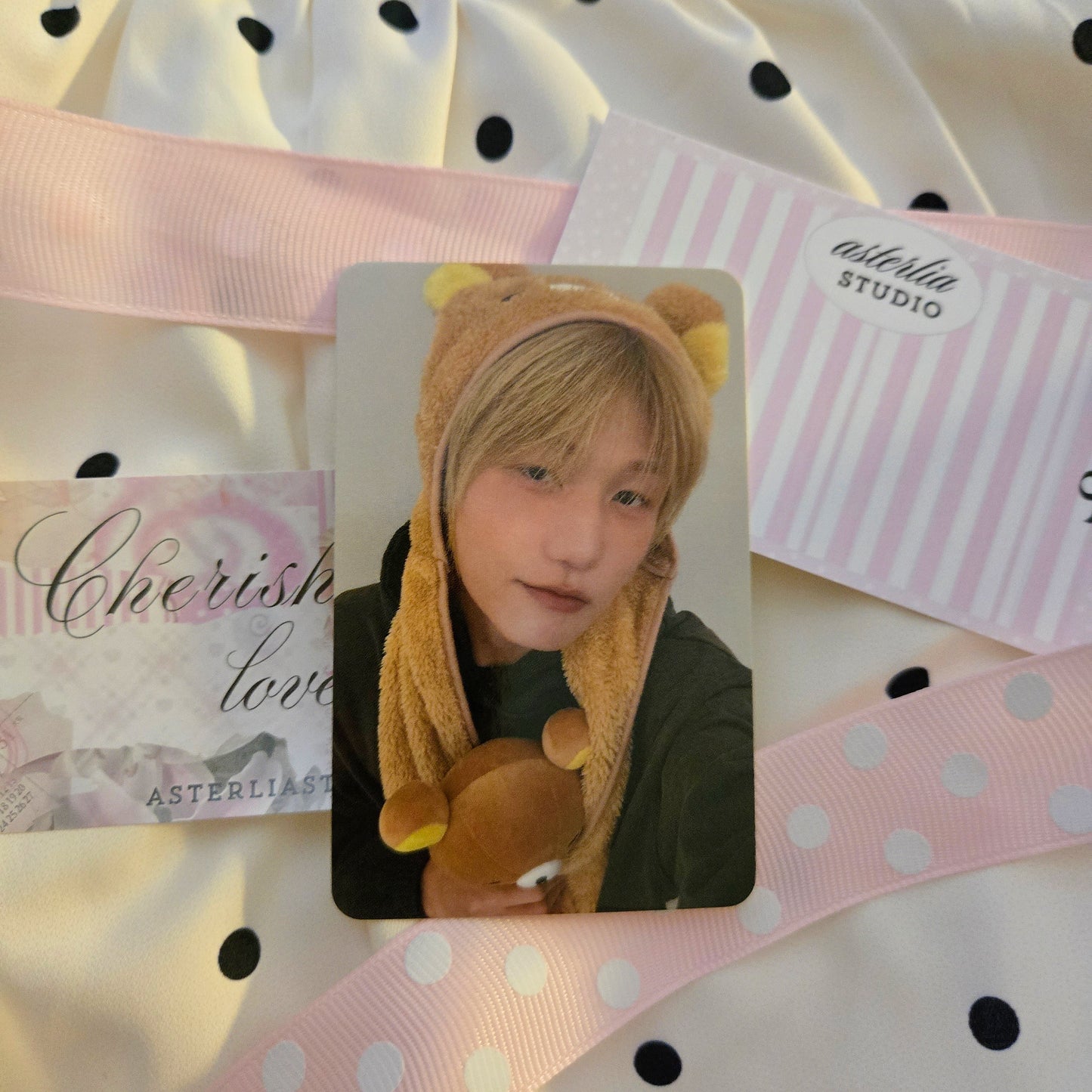 P1Harmony DUH Jongseob Hello Live Fan Sign Photocard
