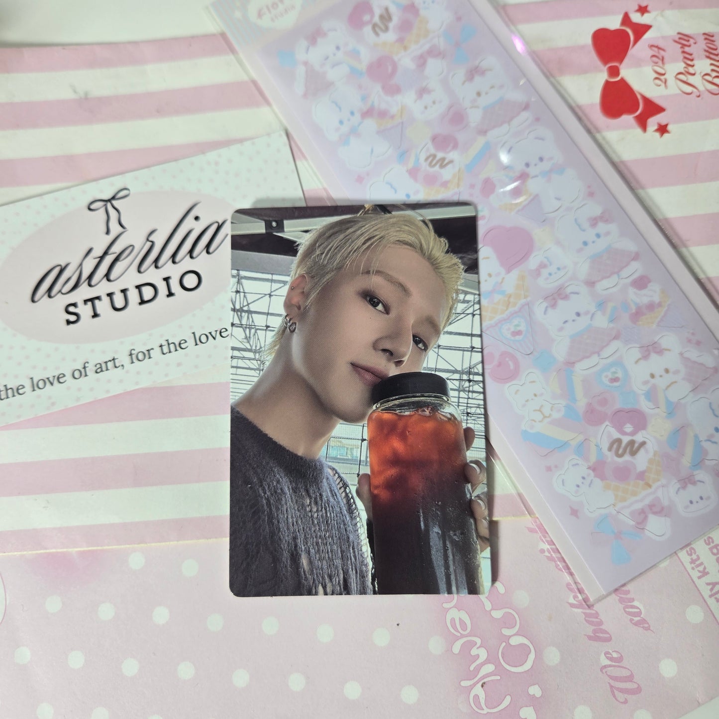 Ateez-Wooyoung Tea VER Golden Hour PT 3 Photocard