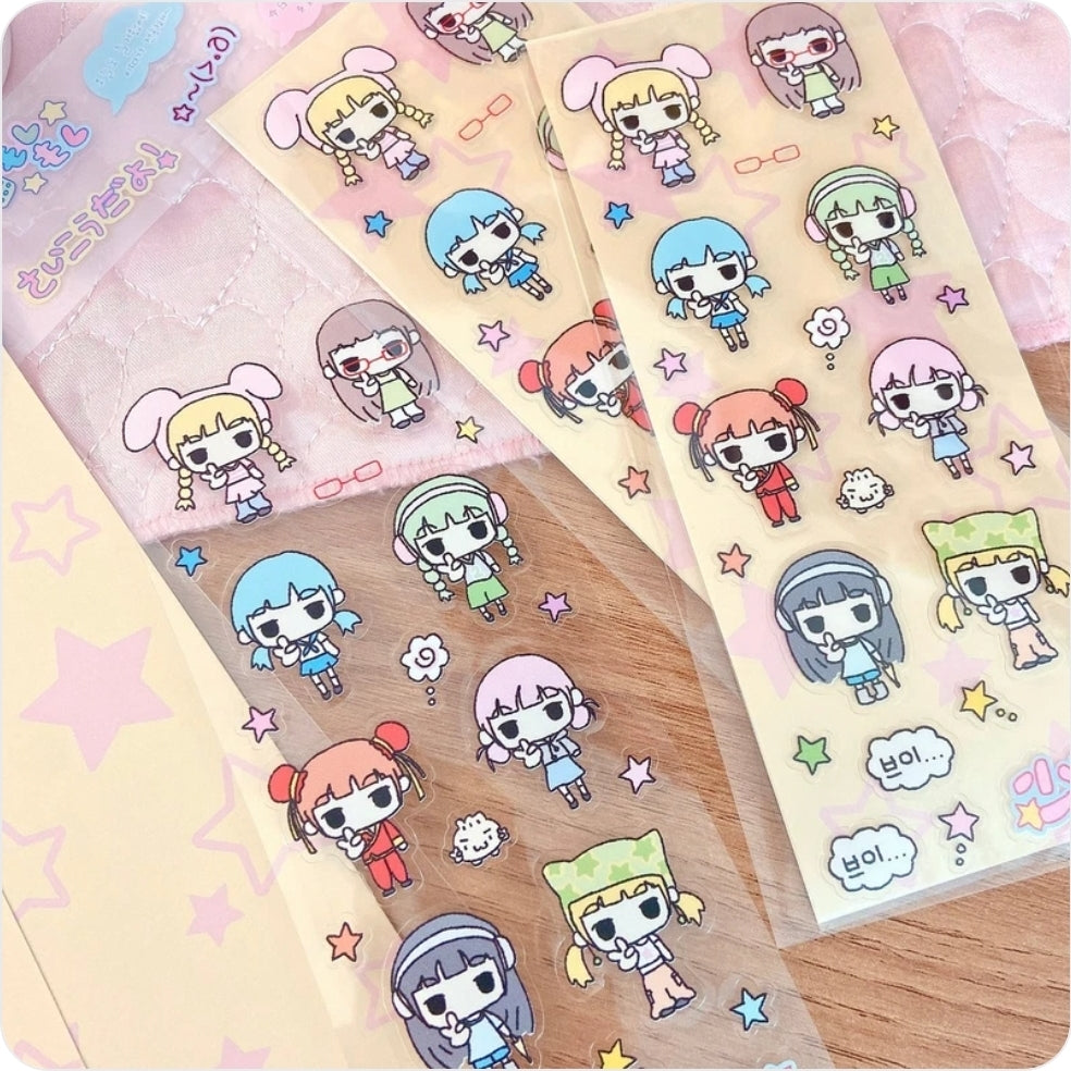 Love things Font V girl sticker