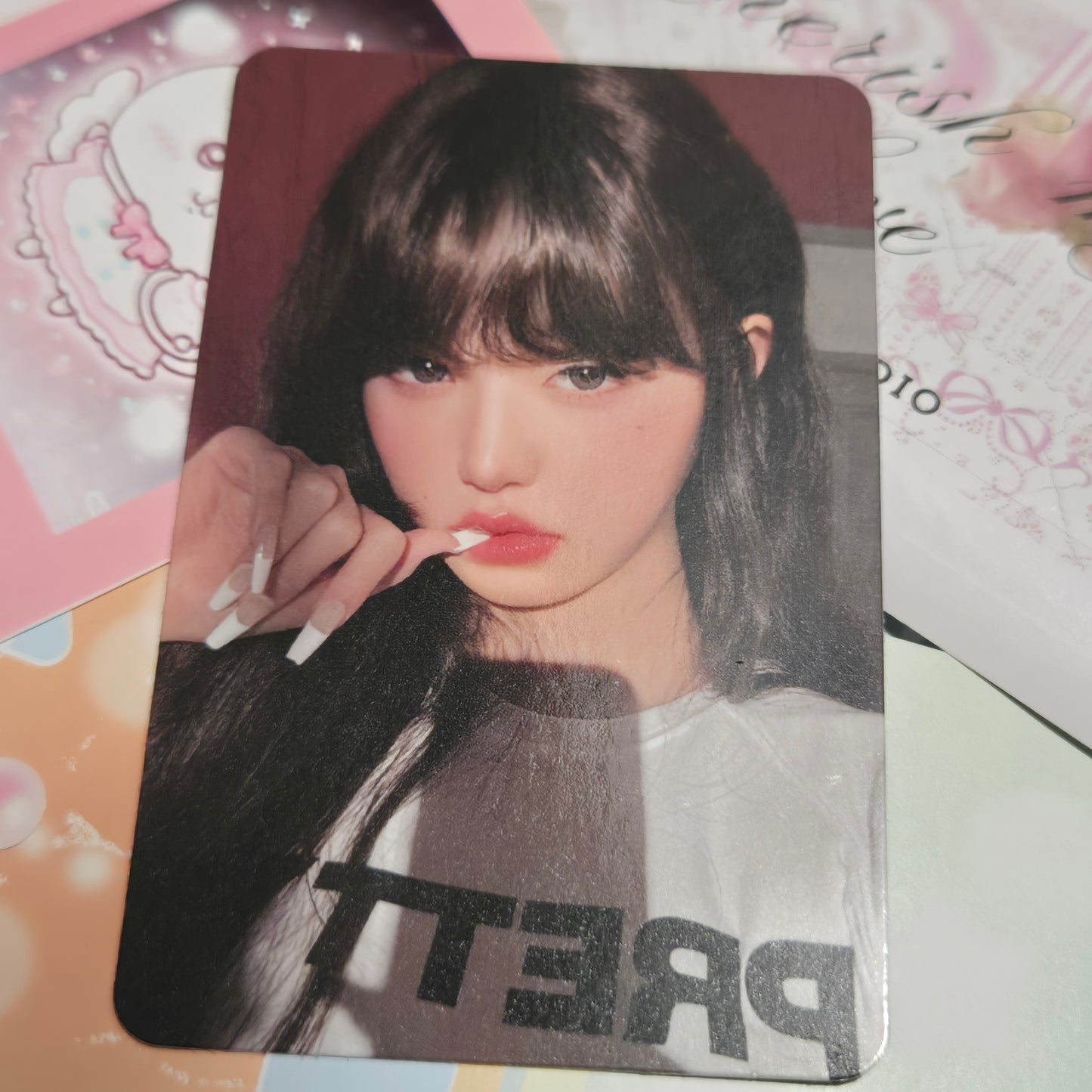 Ive Jang Wonyoung Secret Soundwave Fan Sign Photocard