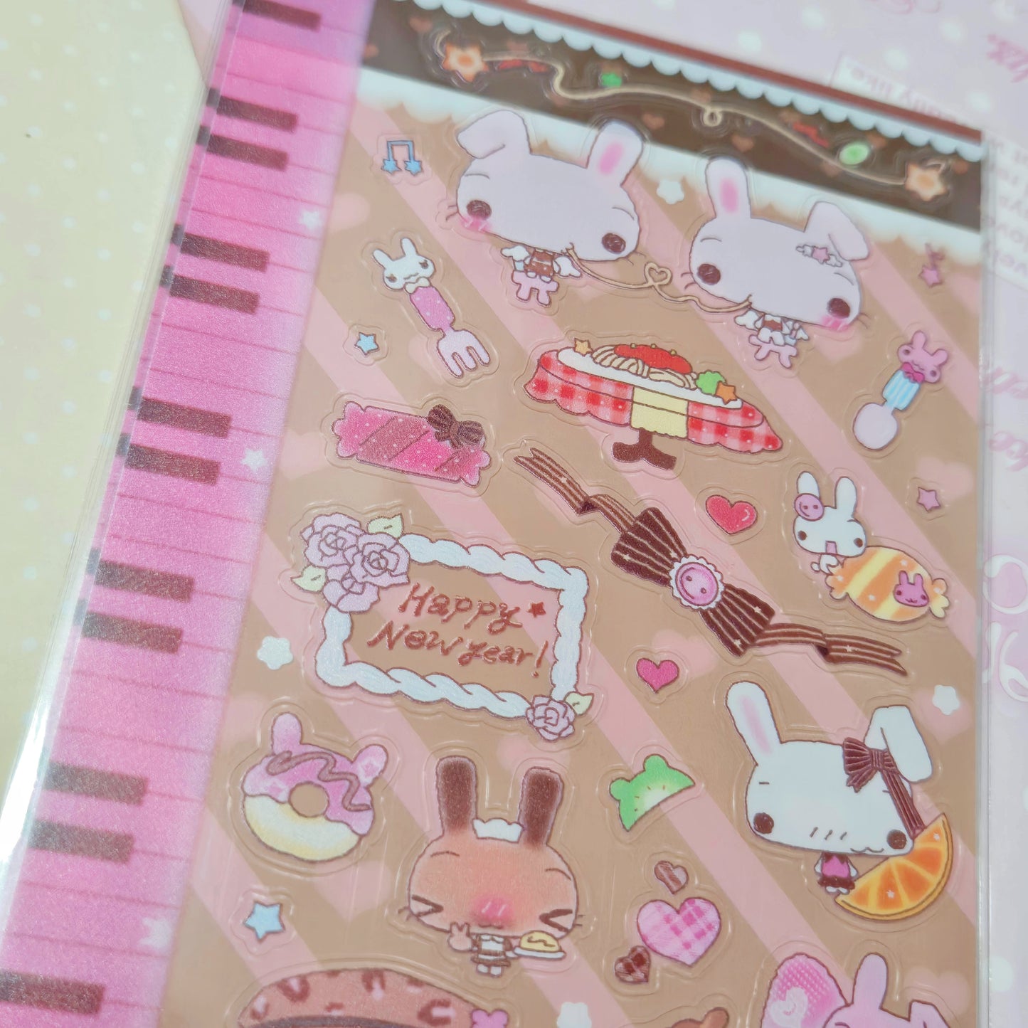Happy Nyang Day Sweet Bunny Romantic Dinner Sticker