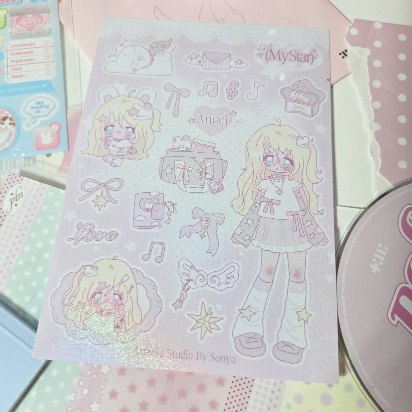 Asterlia Studio by Sonya: My Pink Star Sticker