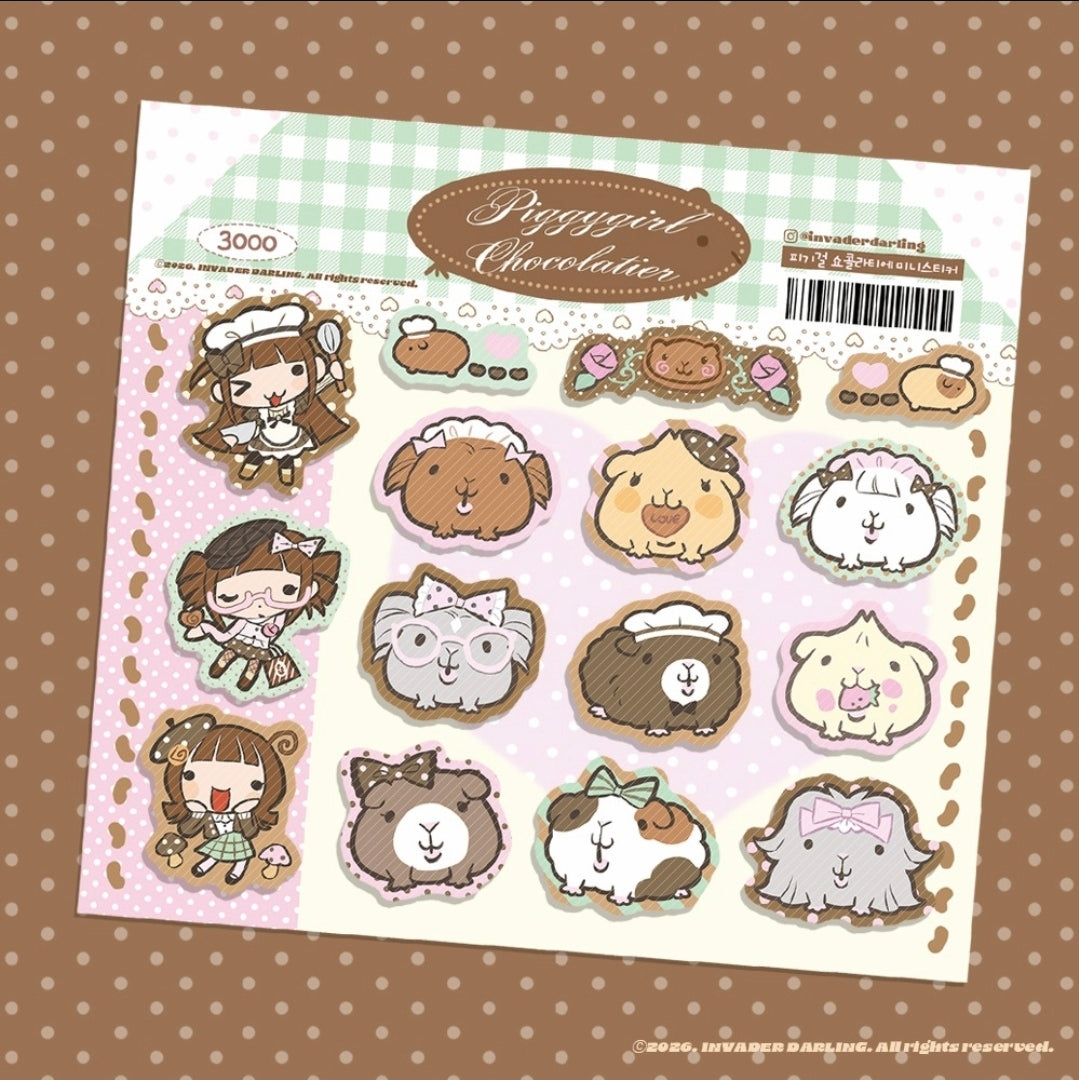 Invader Darling Piggy Mini Chocolatier Sticker