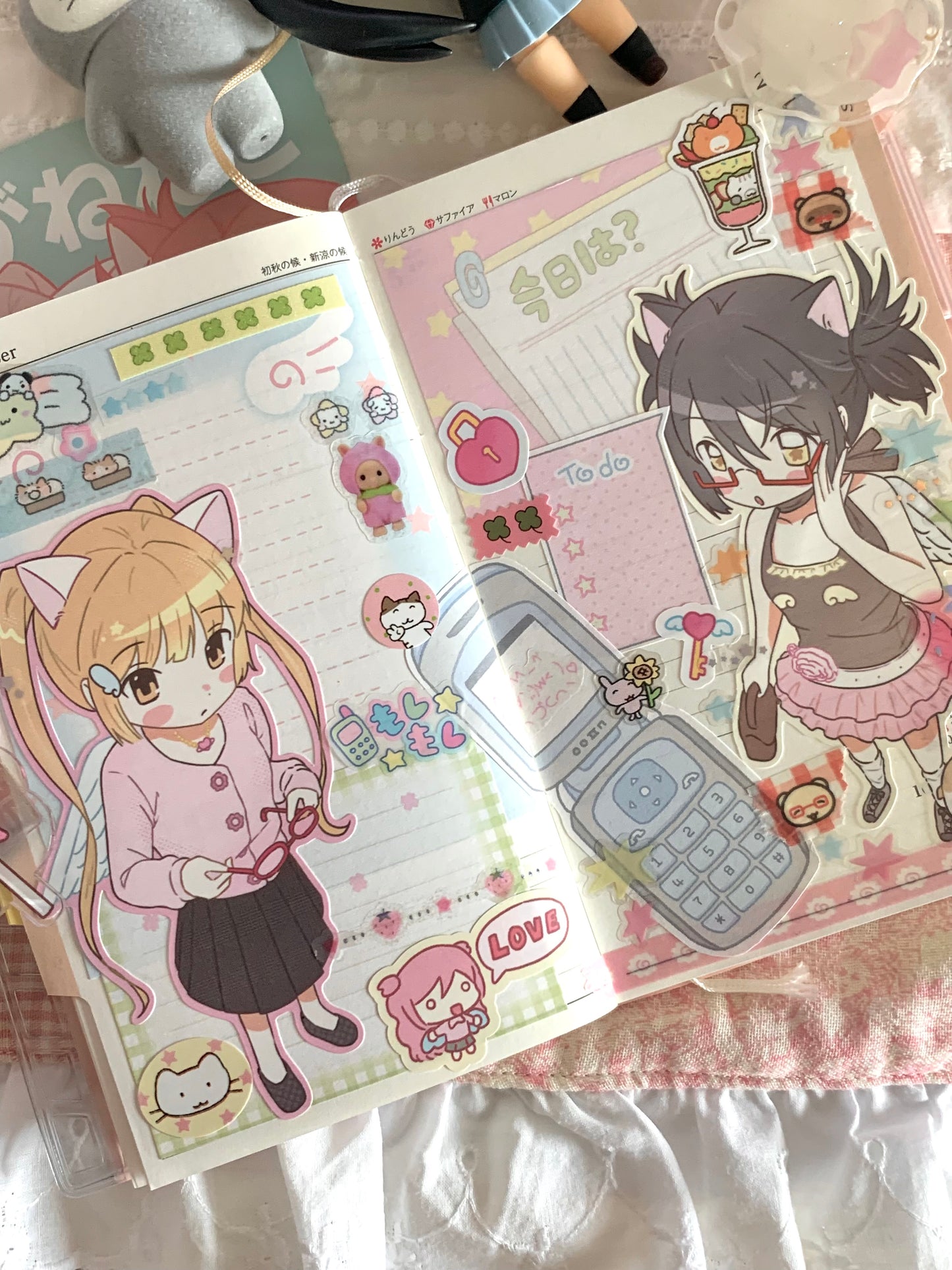 Earth Attack Meganekko Sticker Set