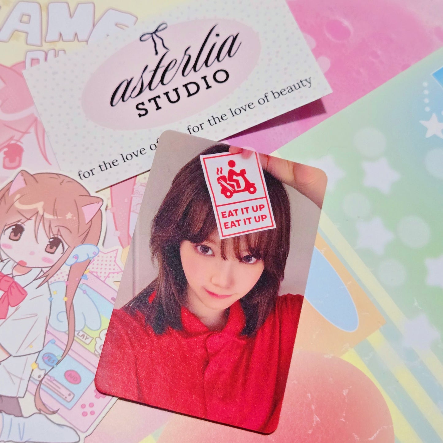 LE SSERAFIM Chaewon Spaghetti Apple Music Pre-order Photocard