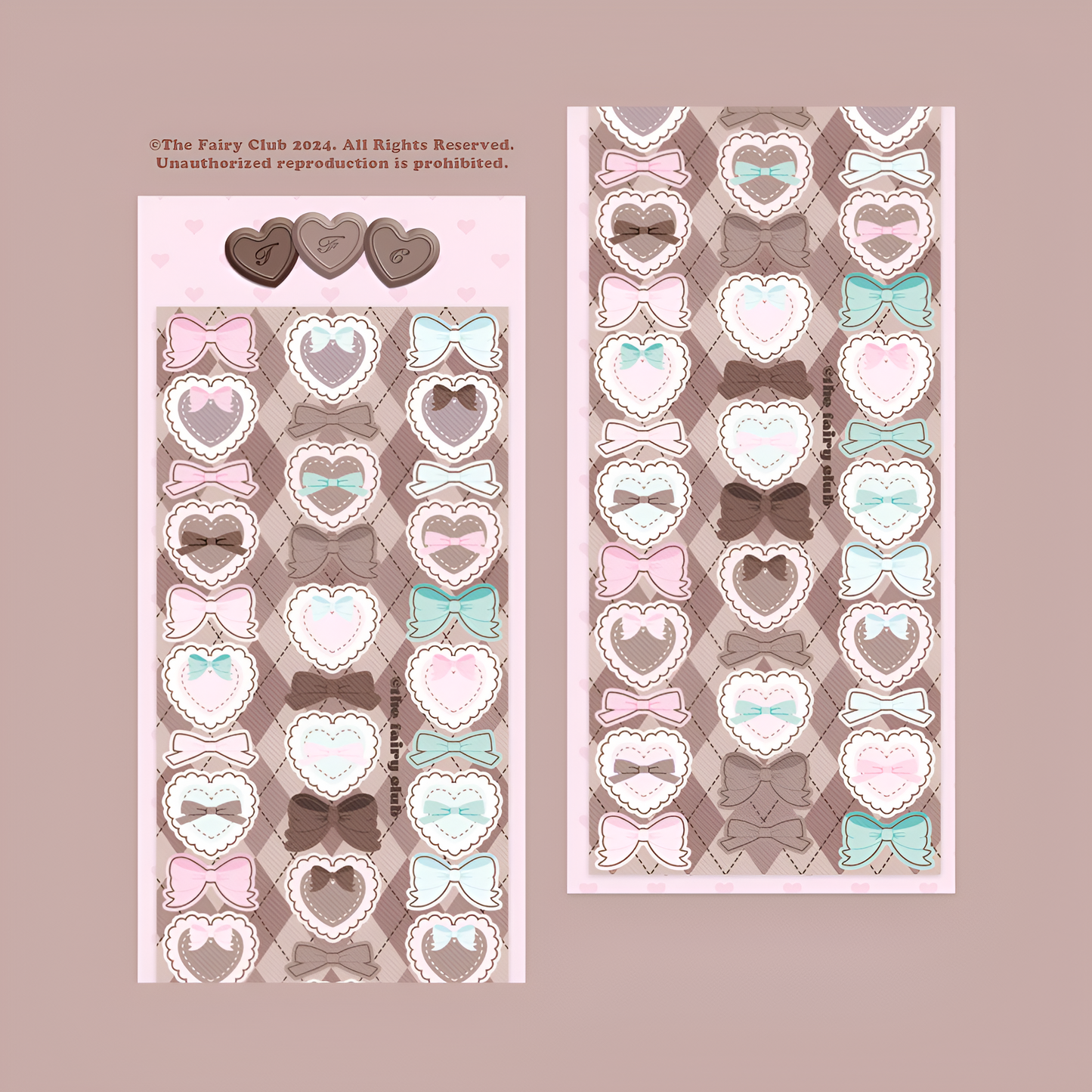 thefairyclub Fairy Chocolatier Lovelace Hearts Sticker