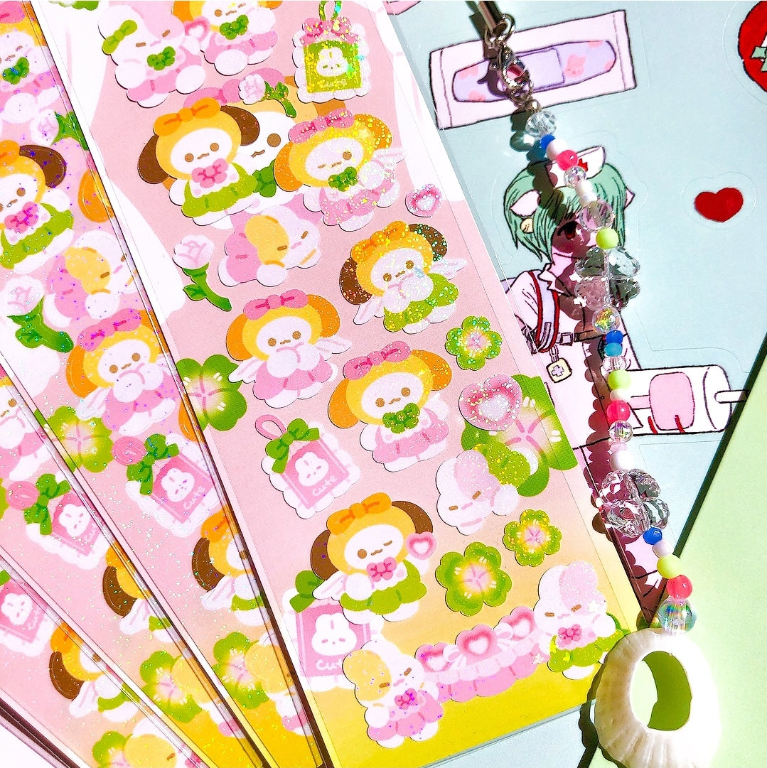 Im9roomi clover puppy sticker