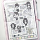 Jalsara Black and white girls Ver. 1 Sticker