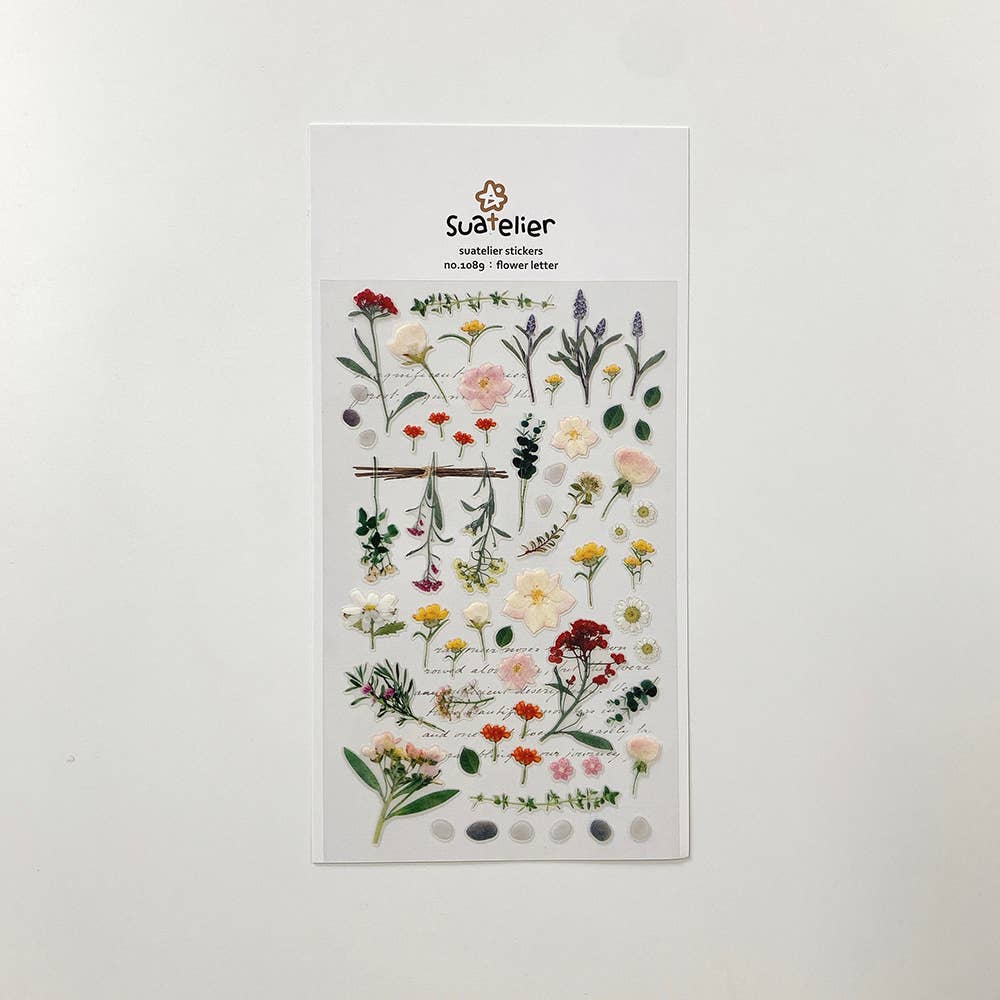suatelier Flower Letter sticker