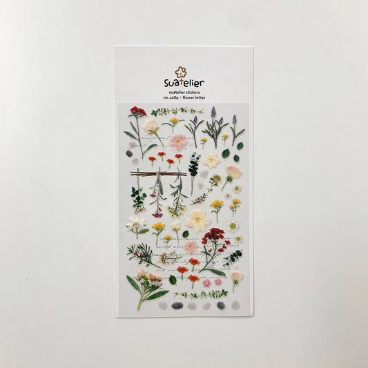 suatelier Flower Letter sticker