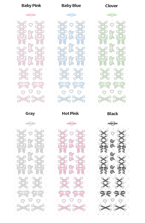 Hipromland Corset Ribbon Sticker [6 vars]