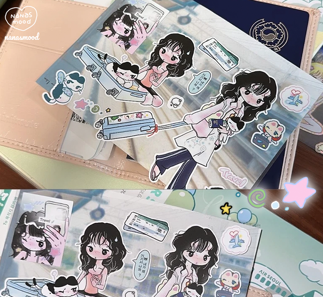 Nanasmood Let's go on a trip Sticker