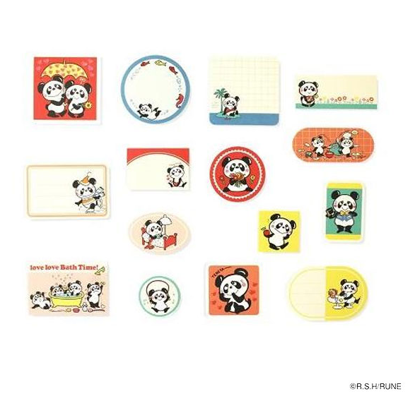 Roots of "Kawaii" Rune Naito Panda Sticker Flakes