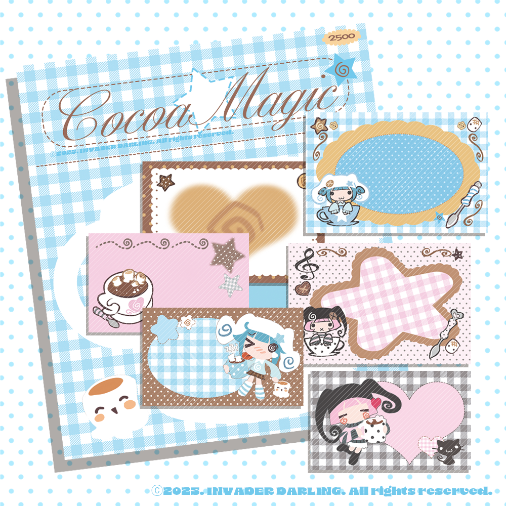 Invader Darling Cocoa Magic Memo Sticker Pack