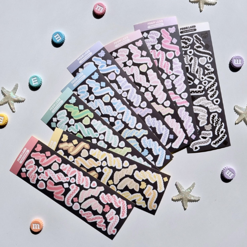 Hipromland Lace Ribbon sticker Set