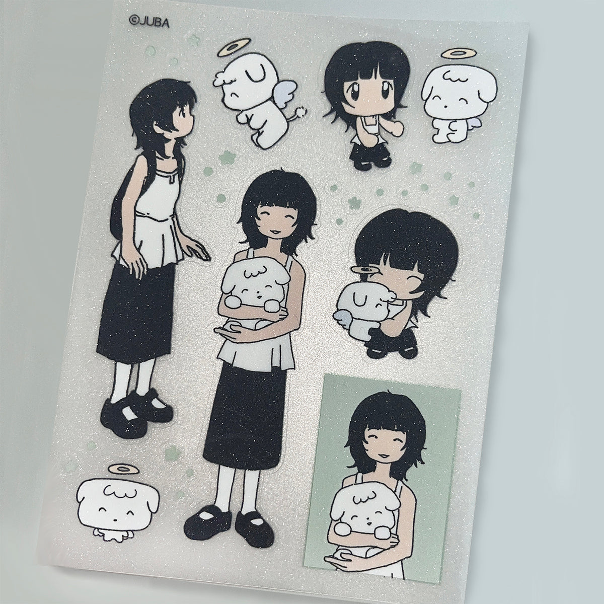Juba Reunion Glitter Clear Sticker