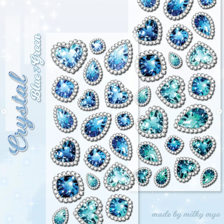 Milky Myo Jeweled Heart Blue Ver.