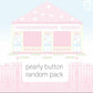 Pearly button Random Pack (Contains 8 stickers)