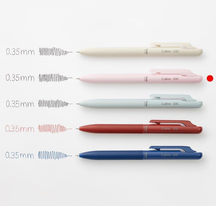 Pentel Calme Ballpoint Pen .35 mm {3 colors}