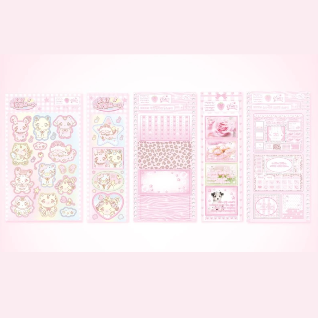 Pearly Button Malating Gyaru Sticker Pack