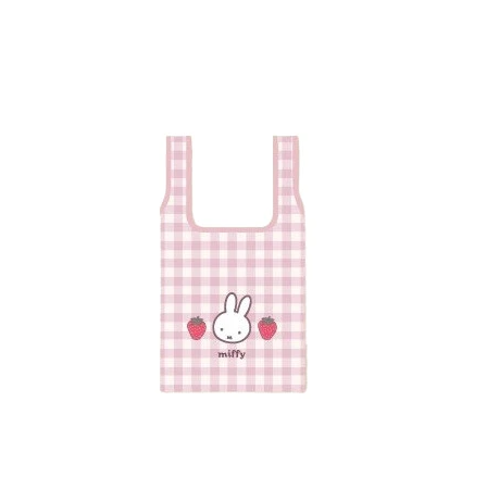 TANBAYA - Miffy Strawberry & Chocolate Series Eco Shopping Bag (Pink)