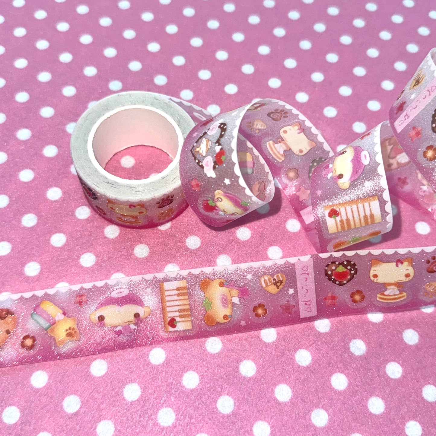 Happy Nyang Day Love Cookie Kiss-Cut Tape