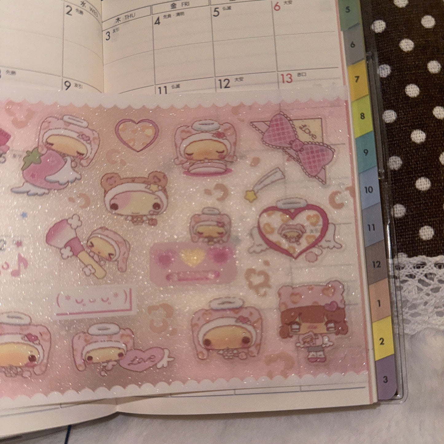 Happy Nyang Day Mink Bunny Sticker