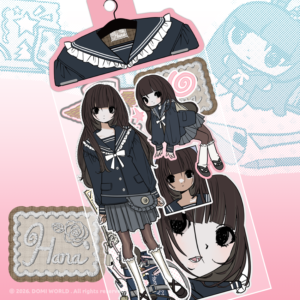 Domi World Hana Die-cut Sticker Set